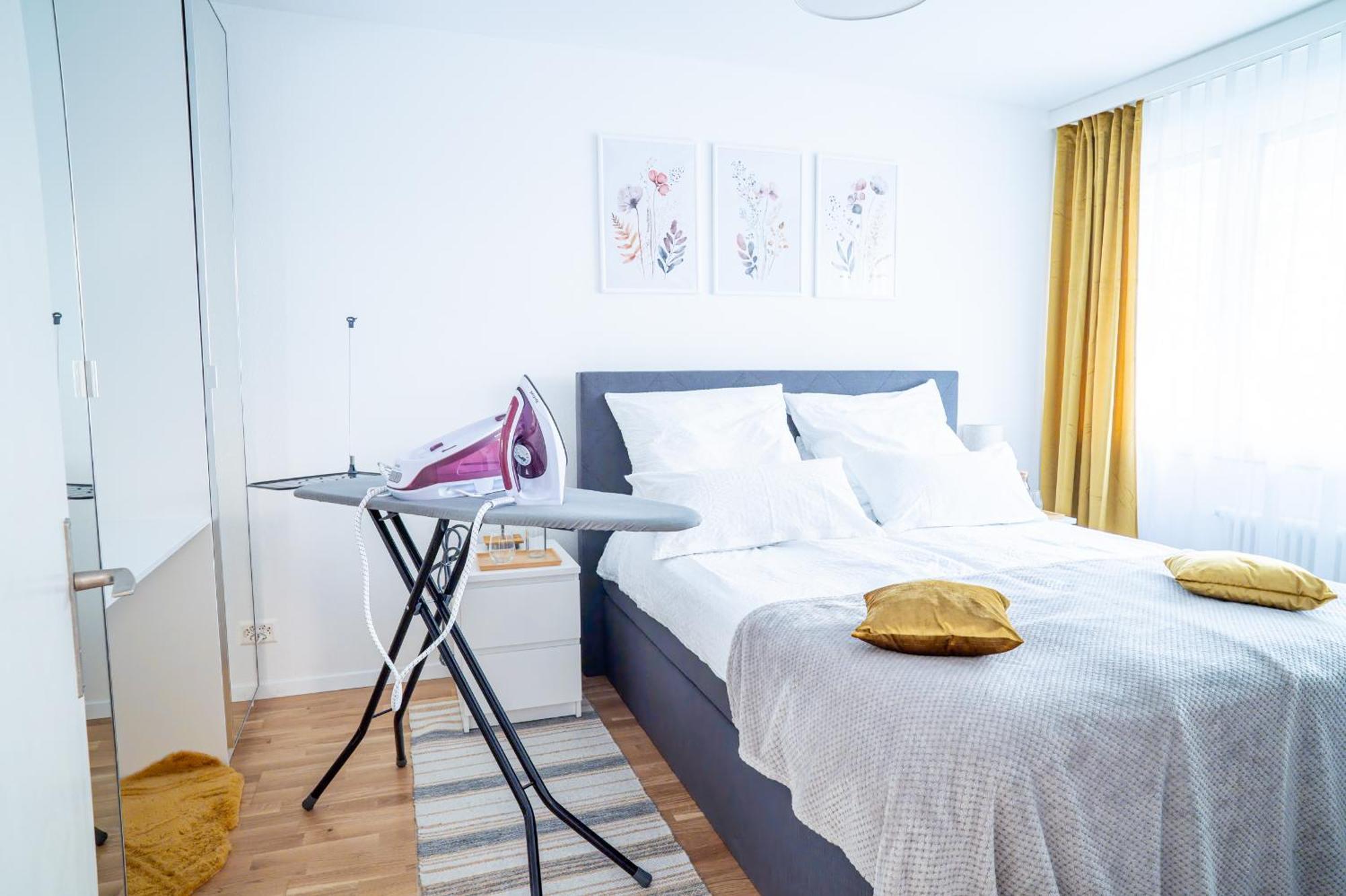 Expo-Basel-Ch Apt, Amazon Prime Video, Wifi, Coffee & Tee, Popcorn, Kitchen Bagian luar foto
